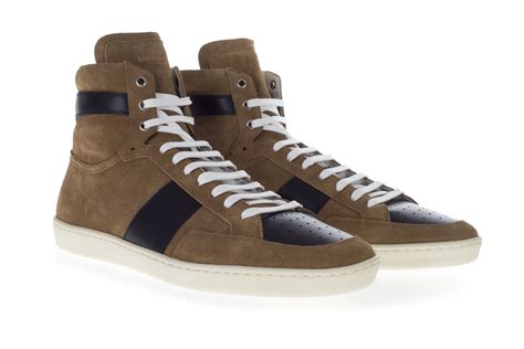 ysl sneakers men's|saint laurent suede sneakers.